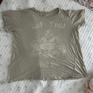 Magnolia Pearl Distressed Gray Tee